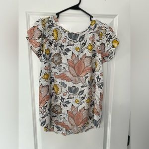 Loft size Small floral blouse